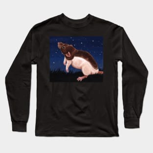 Agouti Hooded Rat Stargazing Long Sleeve T-Shirt